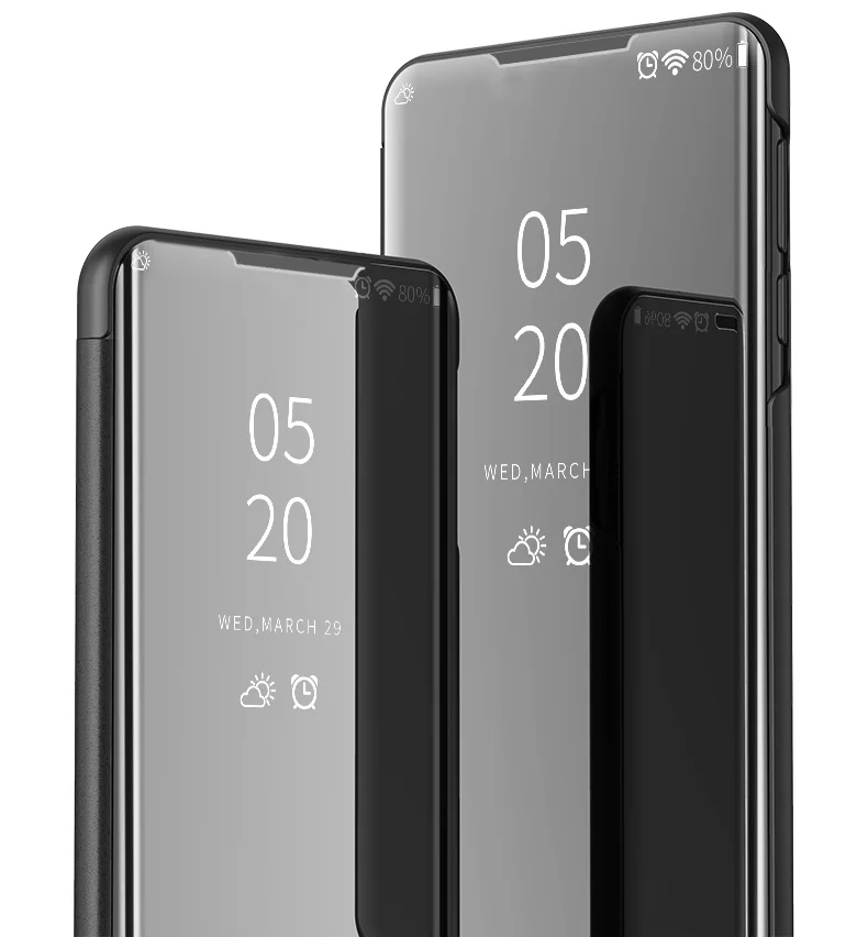 Флип-зеркальный корпус для LG Q60 чехол умный магнетизм прозрачный чехол-подставка с окошками задняя крышка телефона чехол для LG Q60 Q 60 60q Чехлы Coque