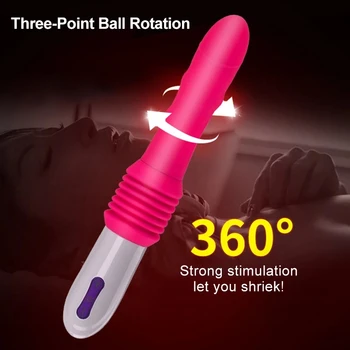 Telescopic Dildo Vibrator Automatic Up Down Massager G-Spot Thrusting Pussy Vagina Anal Sex Toys for Women Female Masturbator 6
