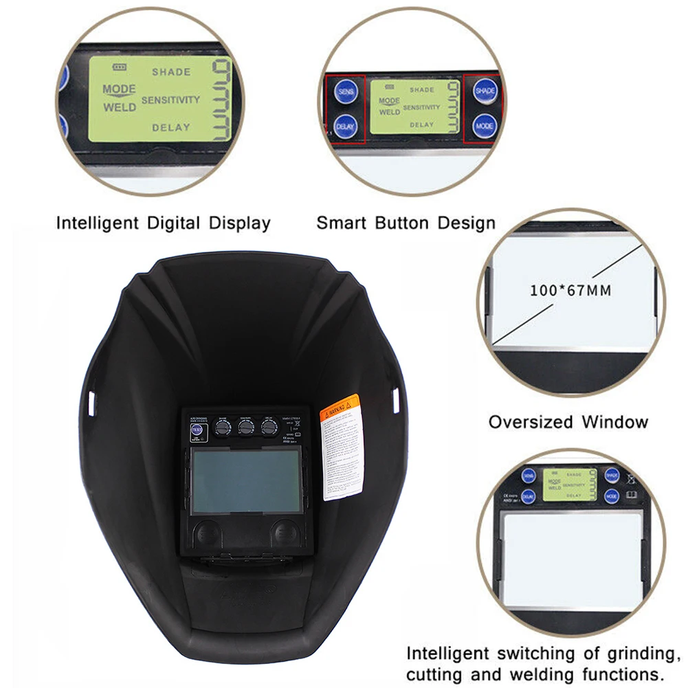 Рабочее место солнечной энергии анти-осенний инструмент большой вид сварочный шлем безопасная Защитная Автоматическая Затемняющая