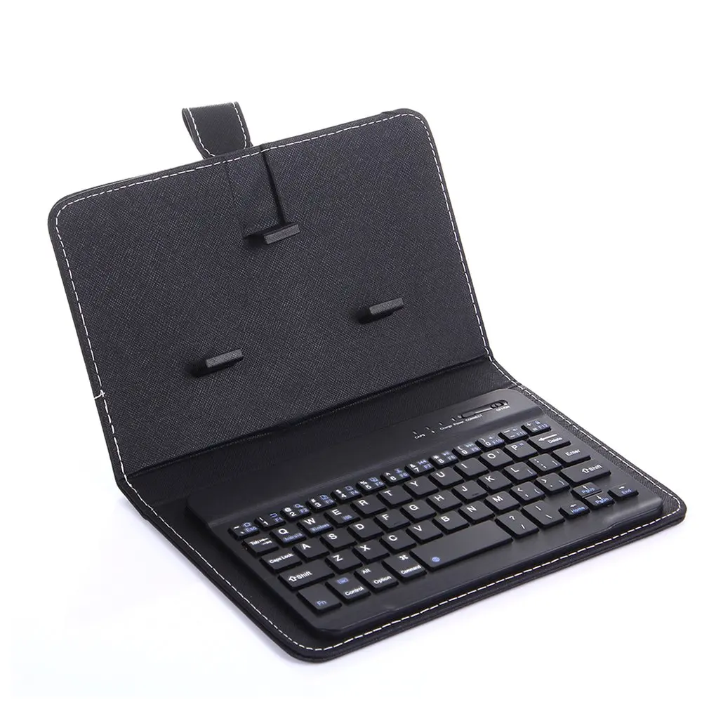 

Wireless Keyboard With Pu Mobile Phone Keyboard Holster Protective Case Universal Two-In-One Mobile Phone Case Keyboard