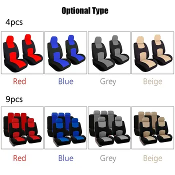 

Hot 4pcs Set Car Universal Car Front Seat Cover Automotive Seat Covers All The Year Round Fine-quality Cotton Cloth