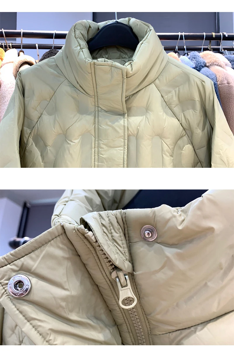 Women Duck Down Coat Korean Style Solid Oversized Fashion Winter Jacket Parka Female Outerwear