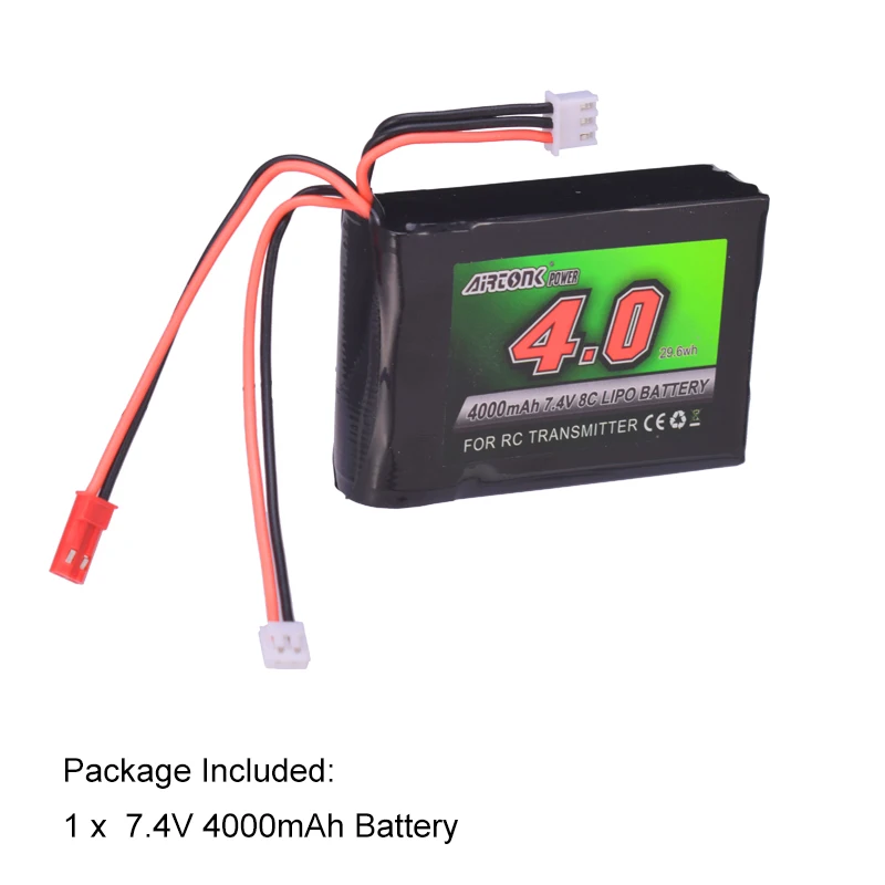 7,4 V 4000mAh 8C RC передатчик батарея аккумуляторная Lipo батарея для Spektrum DX8 DX7 DX6E DX9 пульт дистанционного управления