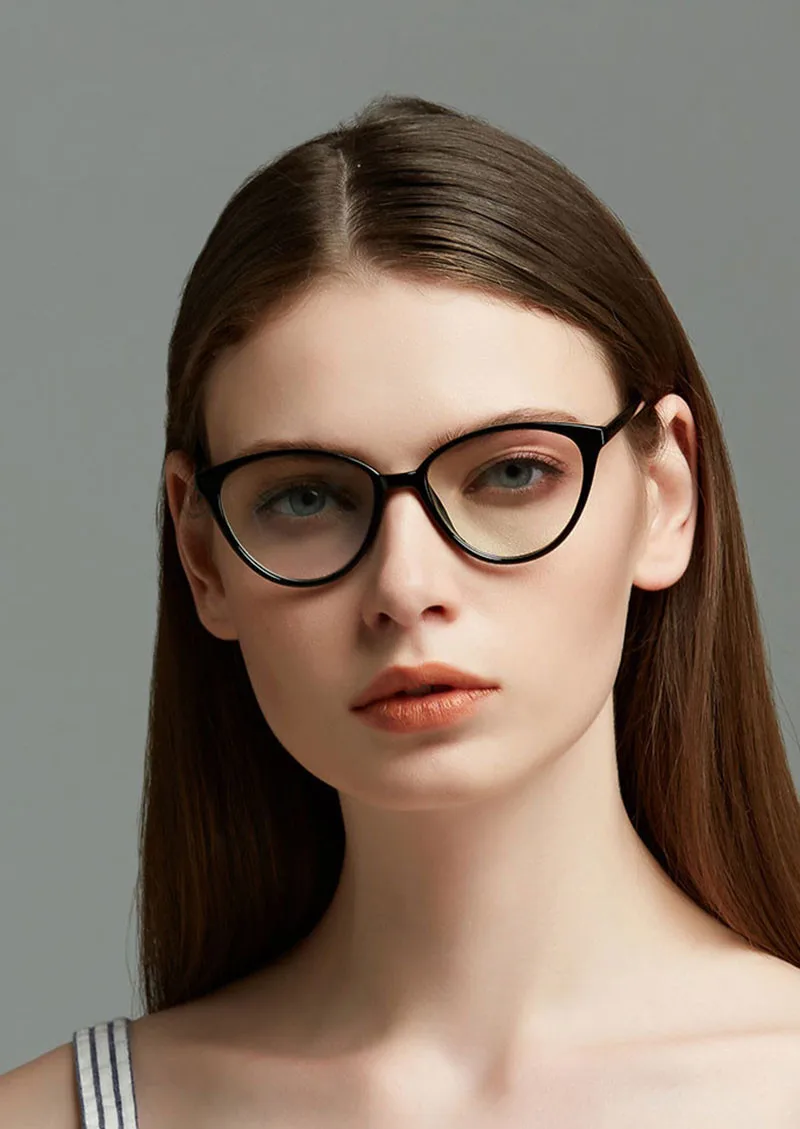 Модные очки кошачий глаз оправа женские прозрачные линзы очки фирменный дизайн оптические очки винтажные мужские очки «кошачий глаз»