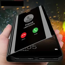 Умный зеркальный флип-чехол для телефона samsung Galaxy S9 S10 S8 S7 S6 Edge Plus S10E Прозрачный чехол для samsung Note 9 8 5 4 3 Чехол