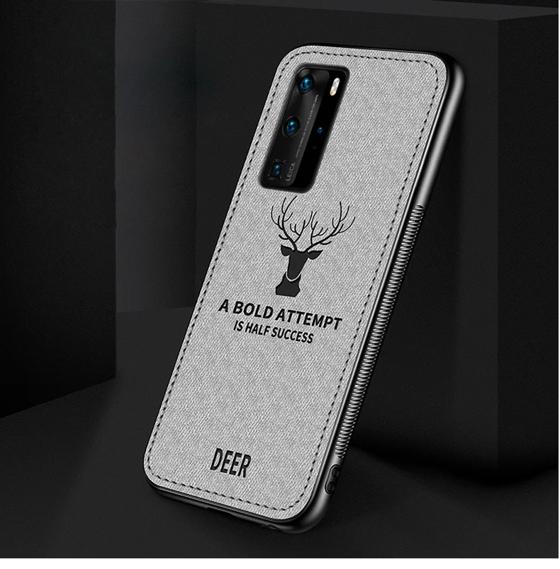 Тканевый матовый чехол с оленем для Samsung Galaxy S20 Ultra Note 8 9 10 S6 S7 S8 S9 Edge A6 A7 A8 2018 J5 J3 J7 J6