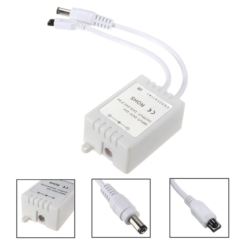 

LED Strip DC 5V-24V Wireless 24 Key IR Remote Controller for LED Single Color 3528/5050 LED Strip Light Lighting Accessories
