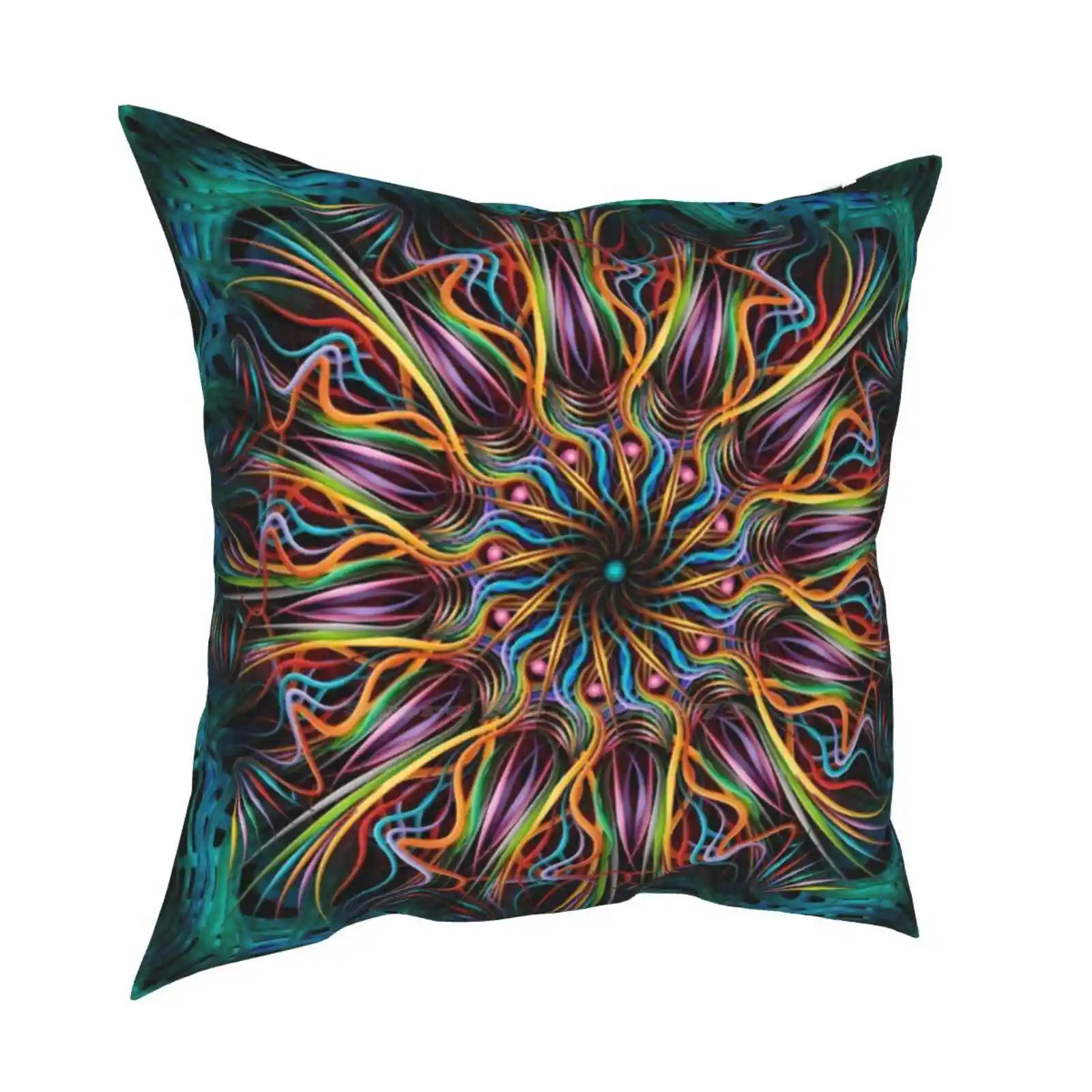 Quietness Pillows Case Camera Da Letto Decorazione Della Casa Girandola Mandalas Quietness Pinwheels Opalescente Fosforescente Traslucido
