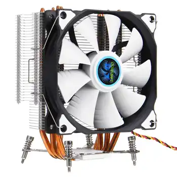 

4 Copper Heatpipes CPU Cooler Fan Quiet 12CM Cooling Fan Radiator Cooler Heatsink for 775 115x 1366 2011 with Backboard