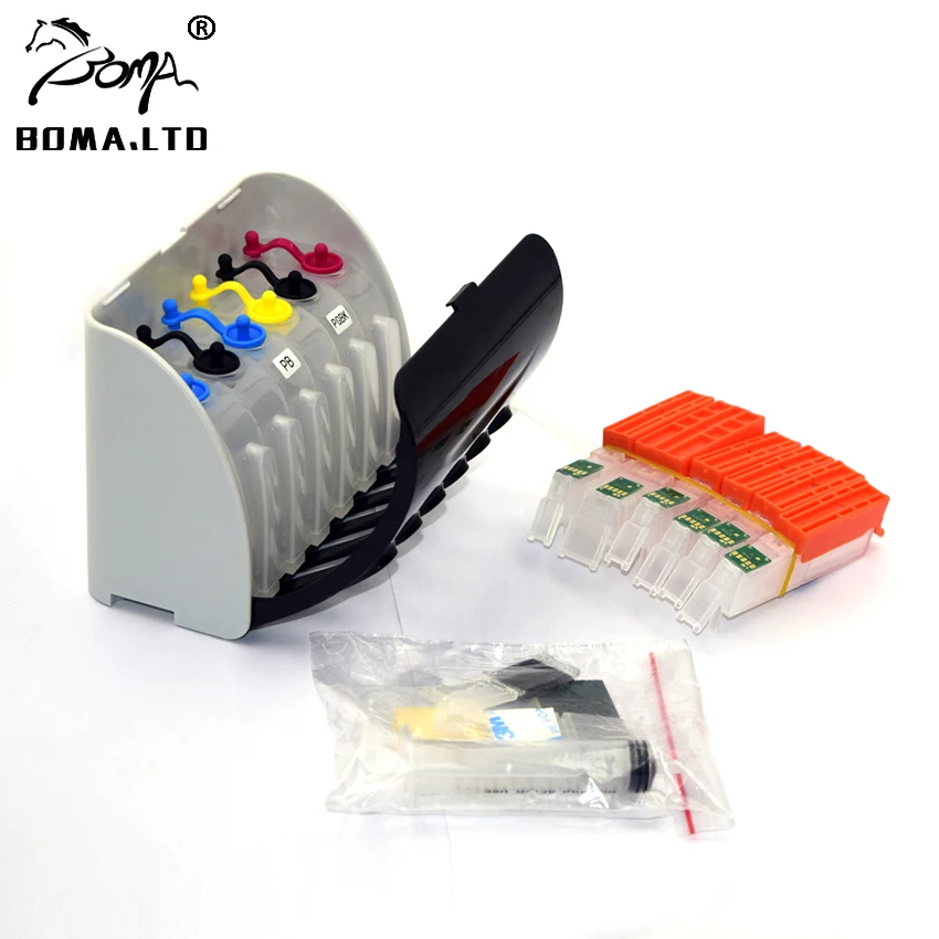 Boma.ltd para Canon Cartucho de Tinta Ciss Pixma Ts8140 Ts8240 Ts8340 Ts9140 8140 8240 8340 9140 Printer 480 481 Pgi-480 Cli-481 - Imagem 4
