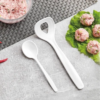 

Non-Stick Creative Meatball Maker Spoon Meat Baller With Elliptical Leakage Hole Meat Ball Mold Kitchen Utensil Gadget Meat Tool