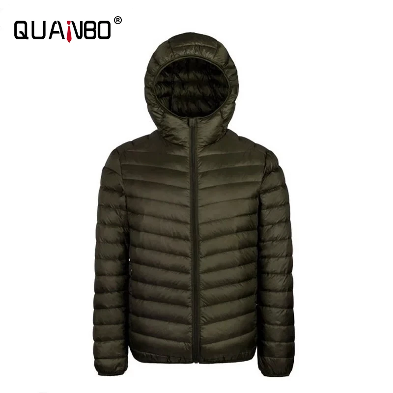 Chaqueta acolchada de talla grande para hombre, chaqueta ligera con capucha empaquetable, resistente al agua, 11XL, 10XL, 9XL
