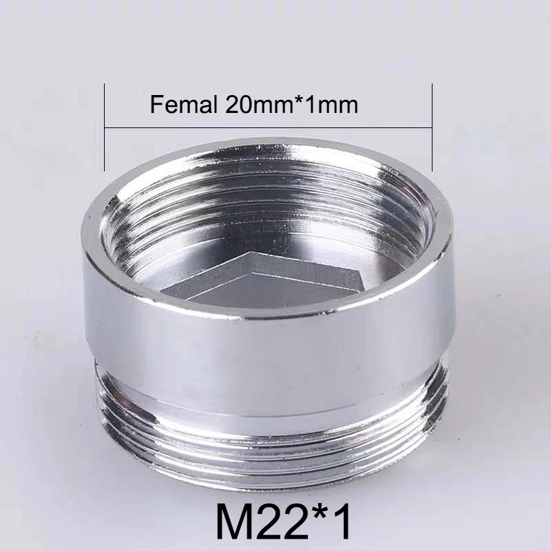 2Pcs M22 Change To 16 18 20 22 24 26 28 30 32mm Male Female Faucet Adapter Kitchen Bathroom Brass Water Tape Joint