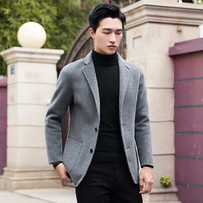 高級男性ブレザー新冬両面ウールスーツのジャケットのファッション高品質ビジネススリム男性スーツternoのmasculinoブレザー Aliexpress メンズ服 高級男性ブレザー新冬両面ウールスーツのジャケットのファッション高品質ビジネススリム男性スーツternoのmasculinoブレザー Aliexpress メンズ服