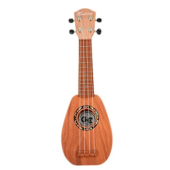 

17 Inches Simulation Wood Grain Ukulele 4 Strings Guitar Music Instrument Educational Toy Gift For Kid Adult- Pineapple Rosewood