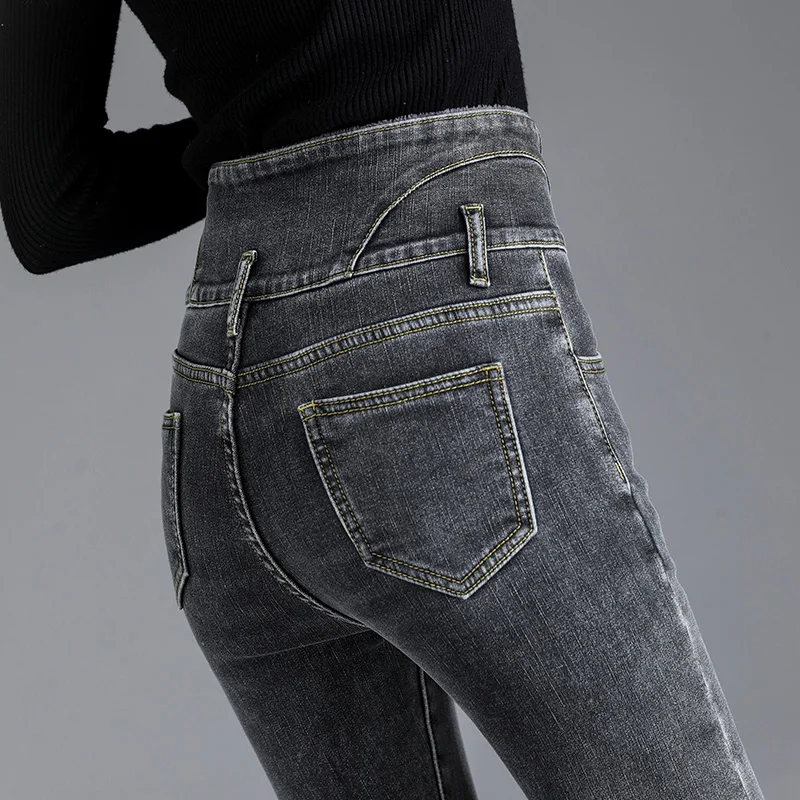 Winter Jeans For Women High Waist 