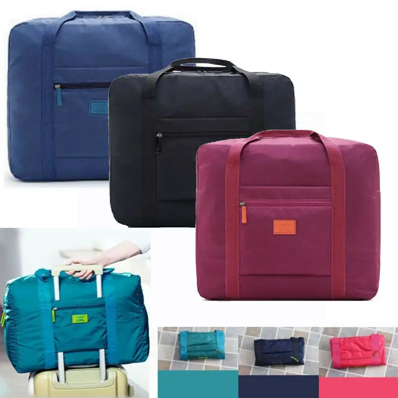 Large Travel Foldable Luggage Bag Clothes Storage Organizer Carry On Nylon Bag 