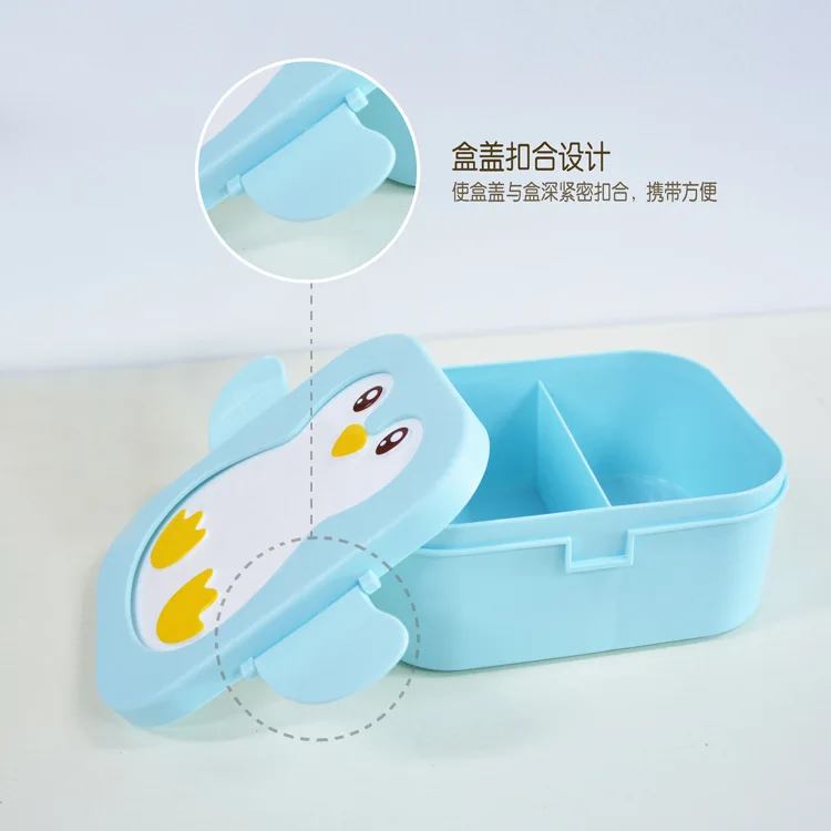Детский Ланч-бокс с подогревом, Bento box, японский Ланч-бокс, микроволновка, Студенческая, с крышкой, столовая, простые ланчбоксы, прямоугольные, портативные