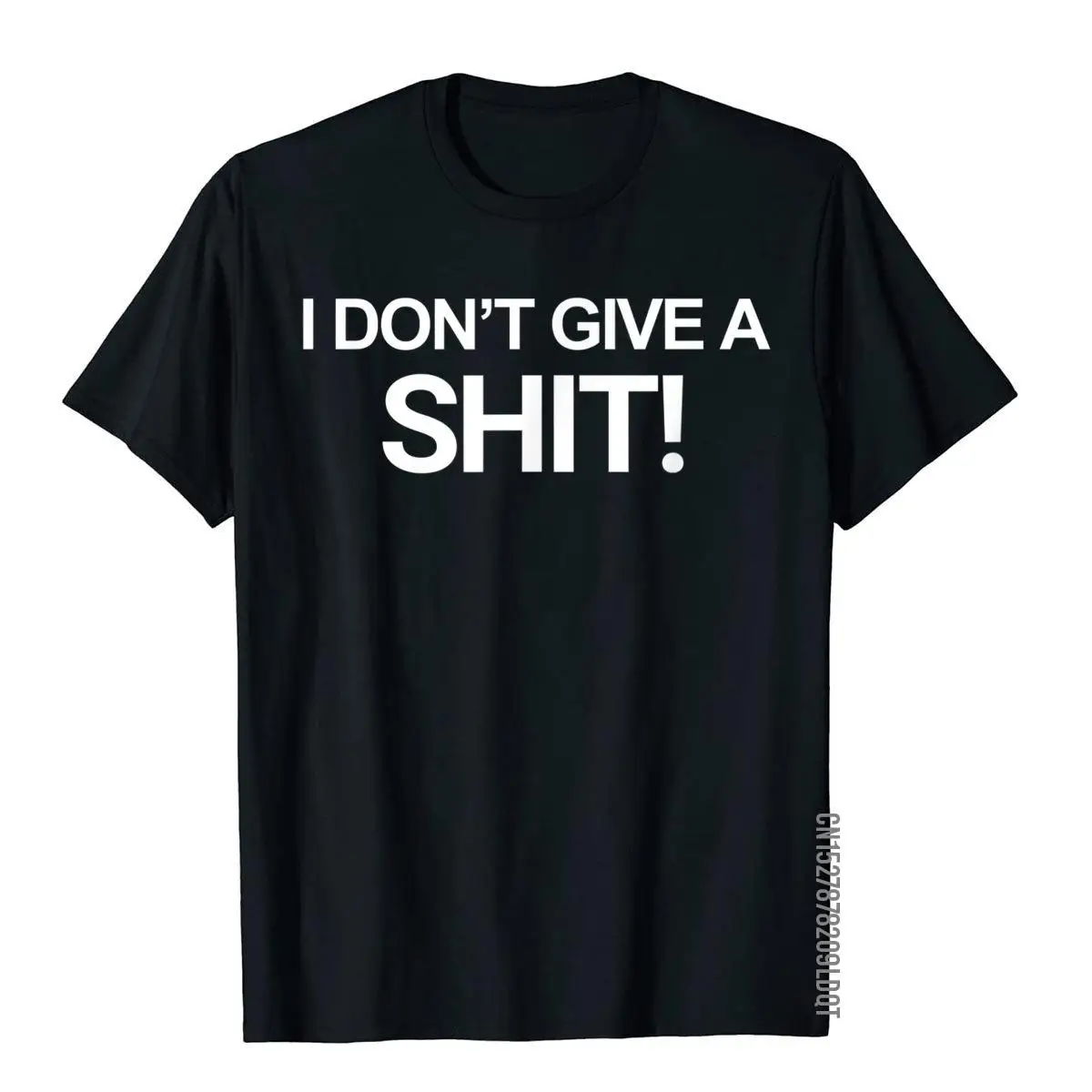 I Don't Give a Shit Funny T-Shirt__B13586black