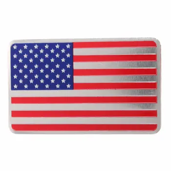 

Hot 8cm x 5cm American USA US Flag Emblem Car Sticker Metal Badge Decal Decor For Rear