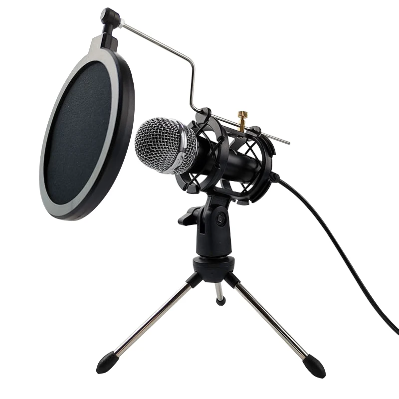 Microphone 3.5mm Wired Home Stereo Desktop Tripod MIC For PC YouTube Video Chatting Gaming Podcasting Recording Meeting karaoke microphone Microphones