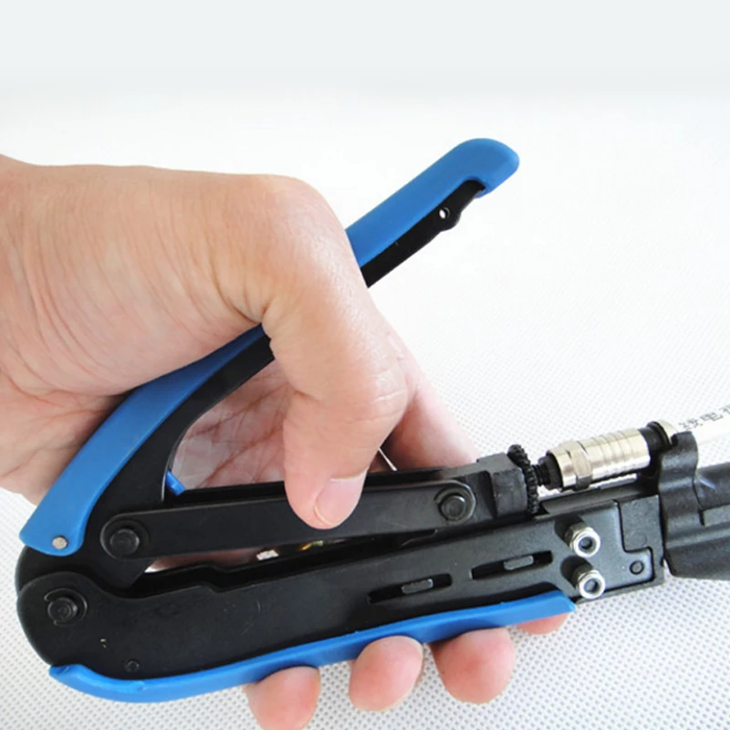 

Universal Compression Tool F RG59 RG6 RG11 Connector Cable Wire Coaxial Crimper