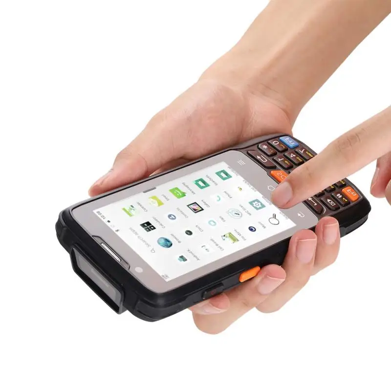 Barcode Scanner CARIBE NEW PL-40L 4 Inch Rfid NFC Reader Automotivo Android Handheld 1D 2D Barcode Scanner PDA