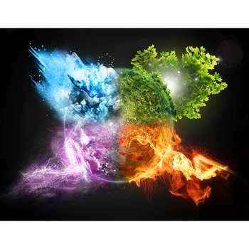 

DIY Painting By Numbers Earth Four Seasons Coloring By Numbers Wall Art Canvas Picture Hand Painted Modern Room Decoration Gift