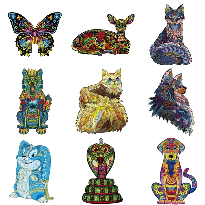 Irregular Wooden Jigsaw Puzzles 