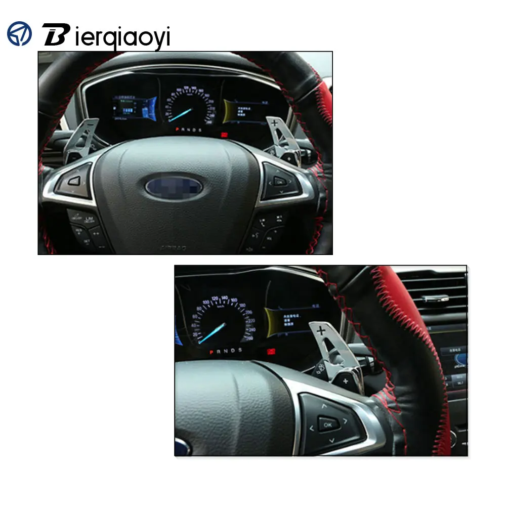 2 шт. автомобильный Стайлинг для Ford Lincoln/Mondeo/aurus/EDGE Переключатели скоростей на руле алюминиевые Переключатели скоростей на руле переключения передач