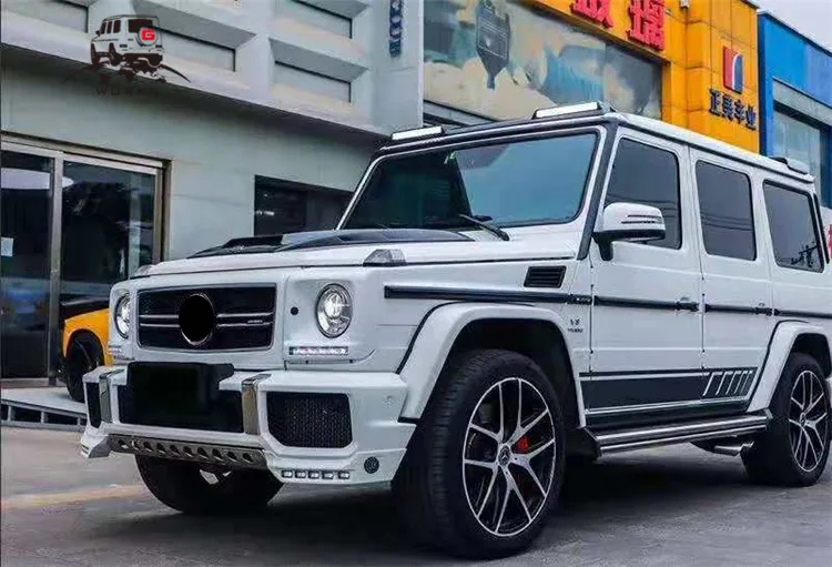 Pu материал G класс W463 передние Угловые губы со светодиодами для W463 G500 G350 17-18y
