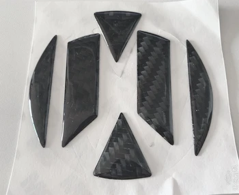 

50x Real Carbon Fiber Car Head Rear Emblem Sticker for VW Volkswagen Golf7 GTI CC LAVIDA MAGOTAN POLO Tuoran Passat B7L Tiguan