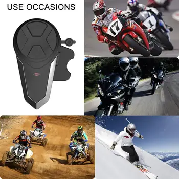 

BT-S3 1000M Motorcycle BT Interphone Motorbike Helmet Wireless Intercom FM Headset Portable Mini Interphone