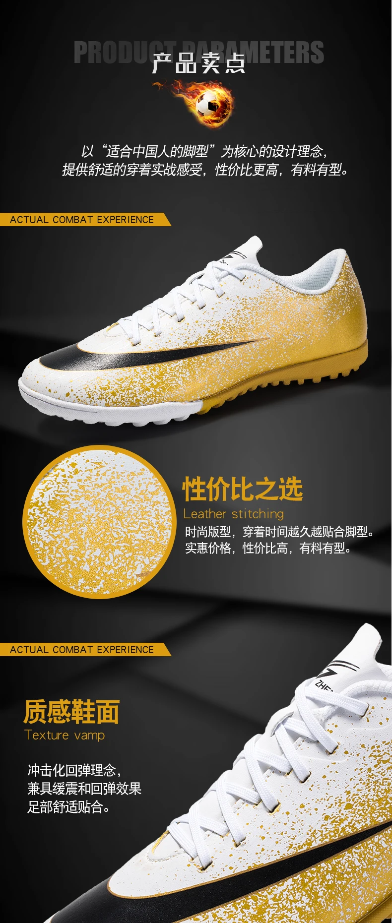 ZHENZU Turf/мужские сникерсы, футбольные бутсы для мальчиков, спортивные кроссовки, размер Eur 35-44, voetbalschoenen
