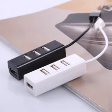 Мини-usb 2,0 концентратор с 4 портами Портативный высокоскоростной разветвитель концентратор адаптер для ПК компьютер Ноутбук