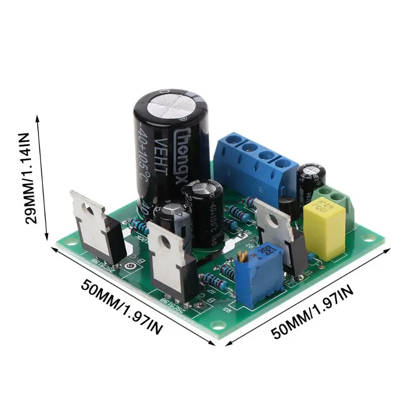 

Mini 1969 TIP41C Mono Channel DC 12V High Power Digital Audio Amplifier Assemble Board