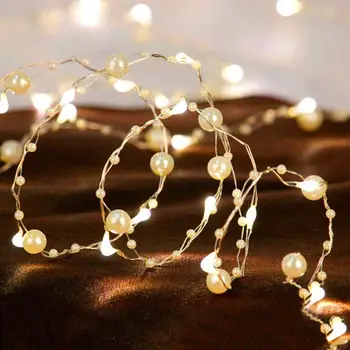 

1.8M LED Garland Copper Wire Corker String Fairy Lights Pearl for Glass Craft Bottle New Year/Christmas/Valentines Wedding decor