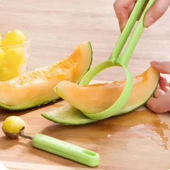 

2-piece Set Of Flesh Separation Seed Remover Saves Effort And Does Not Hurt Hand Melon Fruit Digger Peeler Kitchen Tool