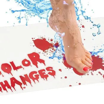

Halloween Flash Sale-Bloody Bath Mat Bathroom Non-slip Absorbent Pad for Kitchen Toilet Floor Home Decor Halloween Gift