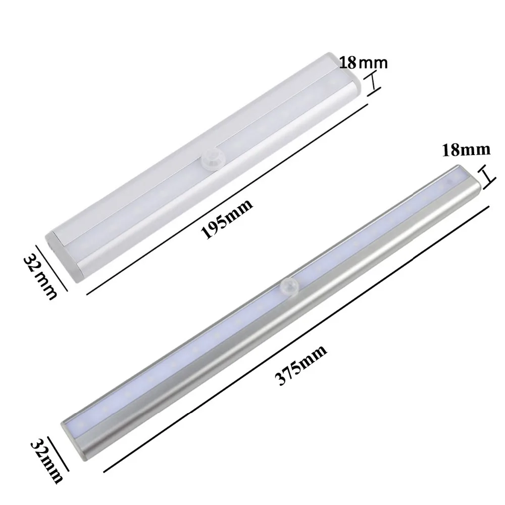 LED Night Lights USB Rechargeable motion sensor Closet Cabinet Light Wireless IR Infrared Induction Kitchen Stairs Night Lamps (3)