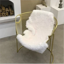 AOVOLL мягкий акриловый цветной ковер из искусственного кроличьего меха для спальни гостиной ковер из искусственного меха моющийся нескользящий коврик для офиса