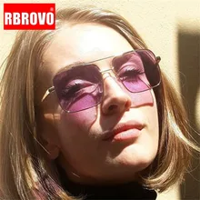 RBROVO солнцезащитные очки с большой оправой женские очки с океанскими линзами для женщин очки ретро Gafas De Sol De Los Hombres UV400