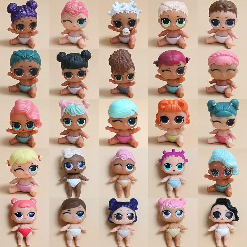 Figuras de acción originales de lol surprise para niñas, colección de muñecos originales de lil sister, LOLs lil, regalo de cumpleaños, 1 100%