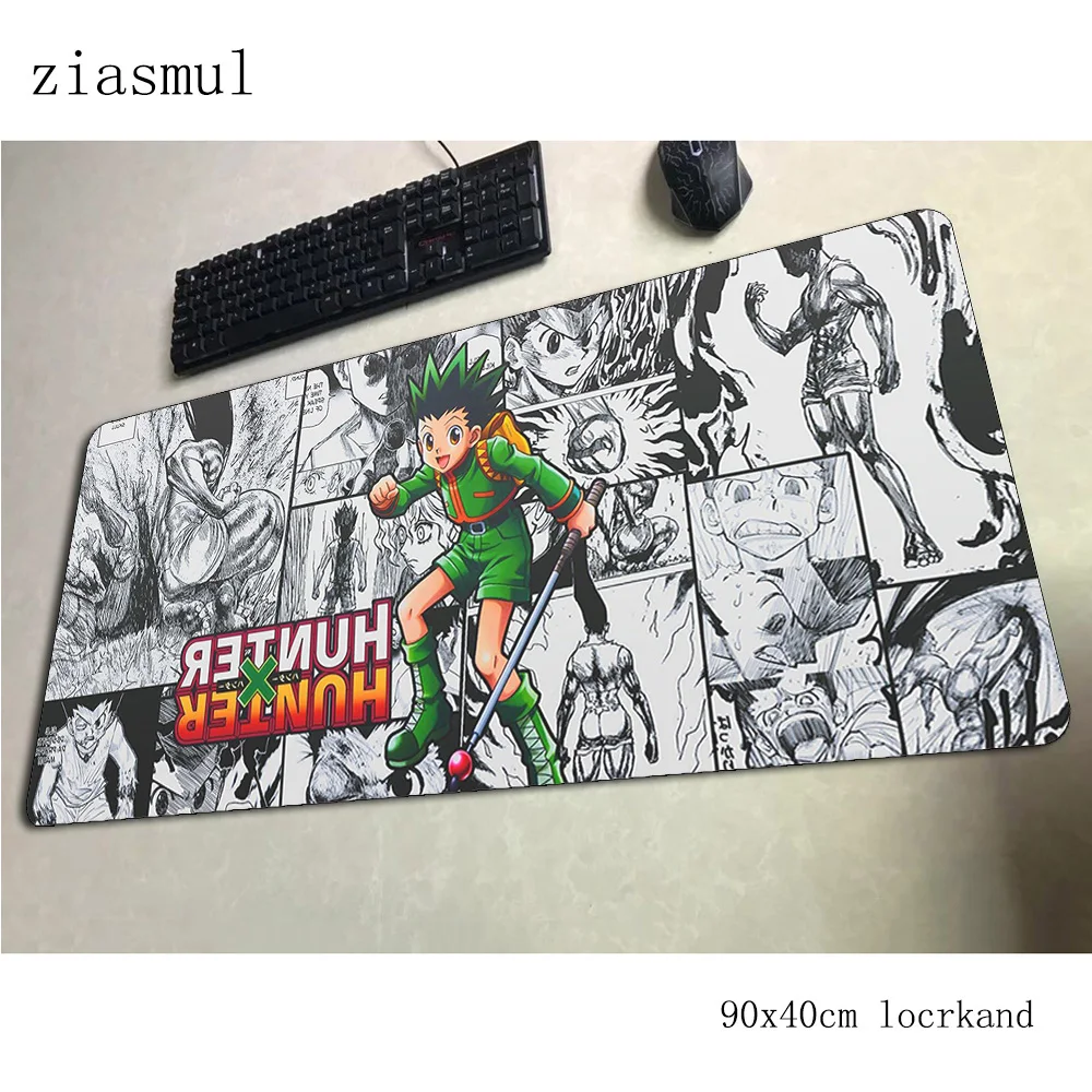 Hunterxhunter padmouse 900x400x3 мм игровой коврик для мыши игровой 3d коврик для мыши геймерский компьютерный стол подарок на Хэллоуин коврик notbook mousemat pc