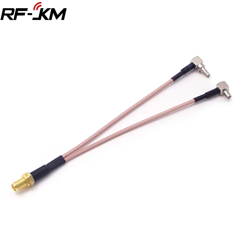 Переходник SMA Female To CRC9/TS9 двойной разъем RF коаксиальный адаптер RG316 кабель 15 см |
