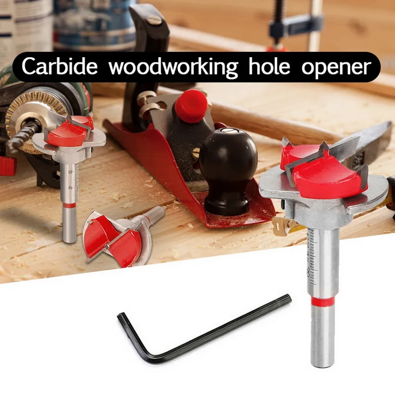 

High Quality 35mm Locating Drill Auger Drill Bit Wooden Wood Cutter Hex Wrench Woodworking Hole Saw For Power Tools