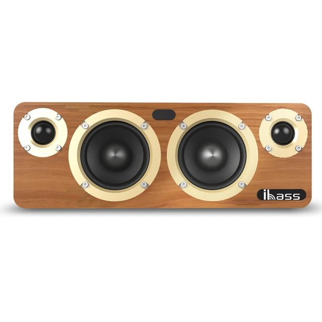 Desktop Wood Bluetooth Speaker HIFI 