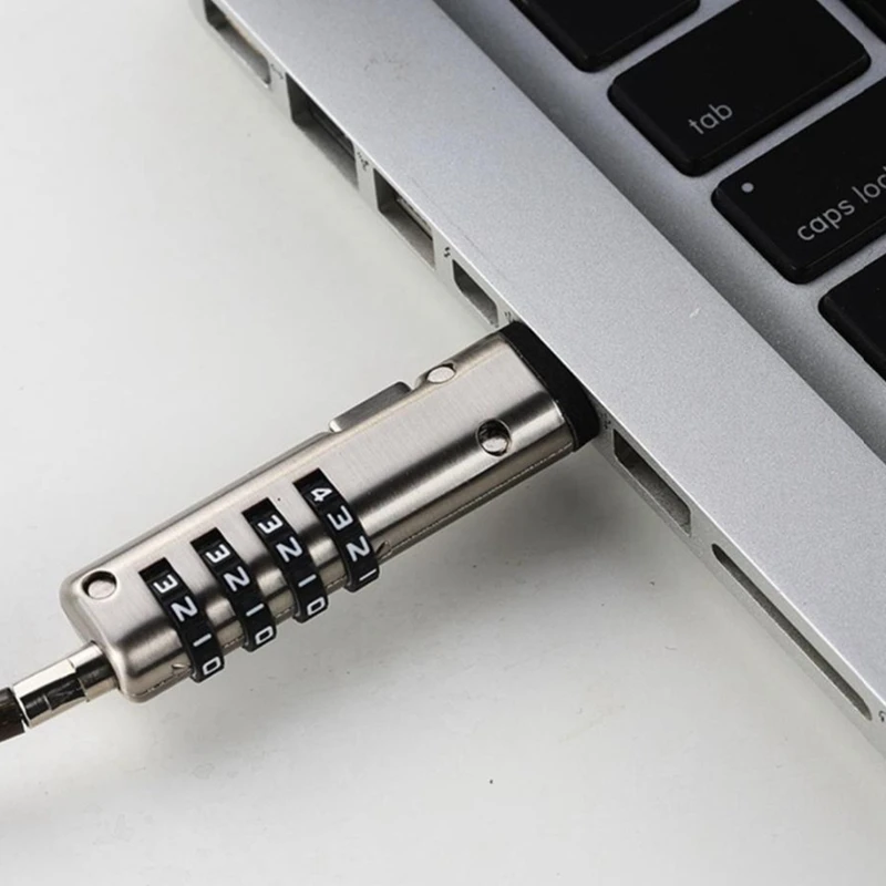 4 цифровой универсальный замок USB для ноутбука кабельный компьютера|Замок