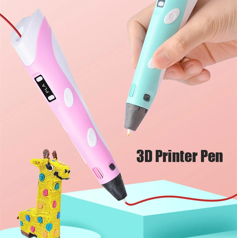 3D Printing Pen Arts Printer Drawing Supplies With LCD Screen 3D Pens DIY  Gifts