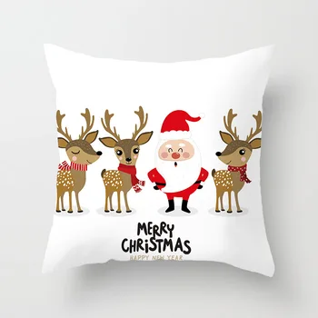 

Christmas Decoration 45x45 Cm 1 Piece Polyester Throw Pillow Case for Sofa Chair Living Room